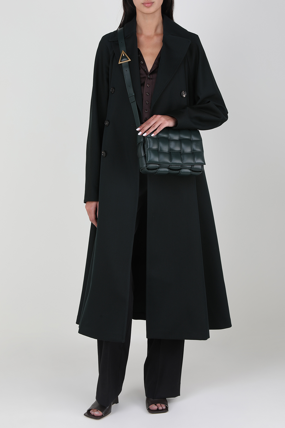 מעיל טרנץ' מצמר